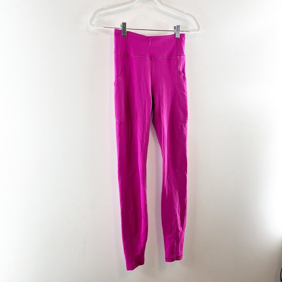 Lululemon Invigorate High-Rise Tight Leggings 28" Ripened Raspberry Pink 4 - Picture 9 of 9